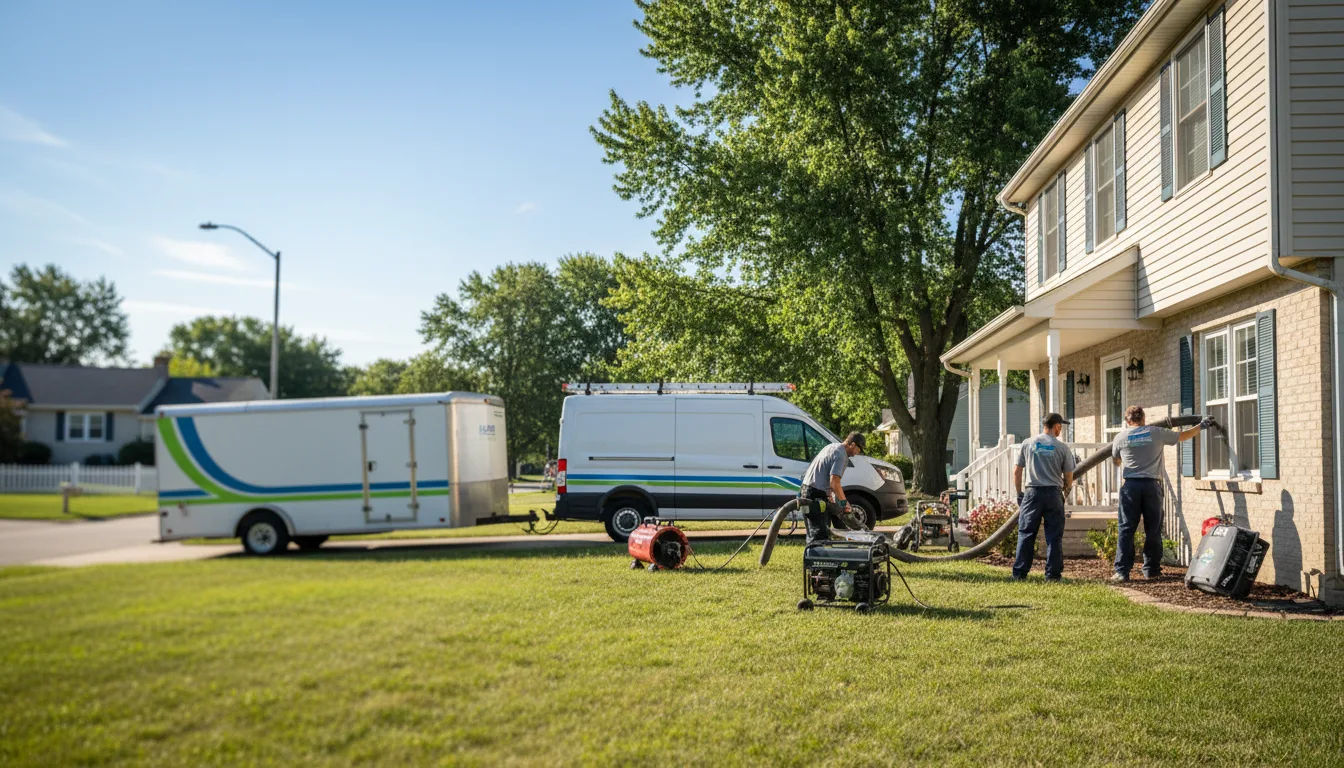 Flooded Basement Restoration And Cleanup With Repair in Arrowsmith, IL near me